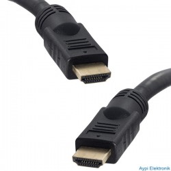 POWERMASTER PLASTİK DÜZ SİYAH 30 METRE HDMI KABLO POŞETLİ - 18945