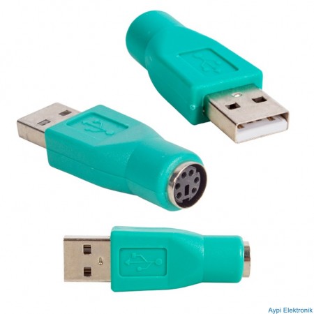 USB PS2 ÇEVİRİCİ USB-ERKEK/PS2-DİŞİ - 5129