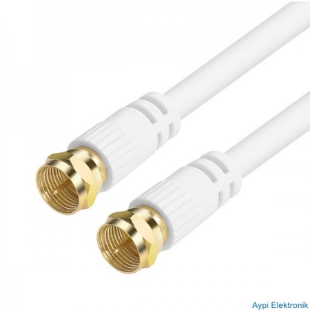 F KONNEKTÖRLÜ HAZIR GOLD KABLO 10 METRE MAG POŞETLİ - 4667