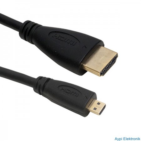 HDMI ERKEK MİCRO HDMI ERKEK GOLD 1,5 METRE KABLO POWERMASTER - 31334