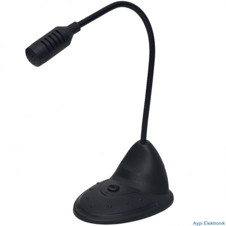 POWERMASTER PM-12855 3.5MM JACKLI BİLGİSAYAR MİKROFONU SİYAH - 12855