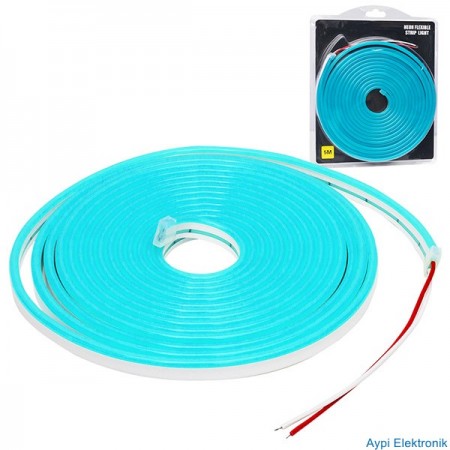 POWERMASTER NEON LED ŞERİT BUZ MAVİ 5 METRE 12 VOLT - 19657