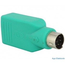 USB PS2 ÇEVİRİCİ USB-DİŞİ / PS2-ERKEK POWERMASTER - 5133