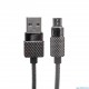 POWERMASTER 3 AMPER METAL YAYLI MICRO USB DATA VE ŞARJ KABLOSU 1 METRE - 2372