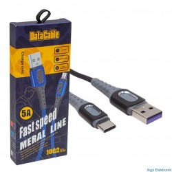 XF-42 USB  TO TYPE-C KABLO 1 METRE 5A M:3785
