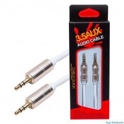 POWERMASTER PM-3835 3.5 MM ERKEK/ERKEK METAL BAŞLIK STEREO AUX KALIN KABLO - 3835