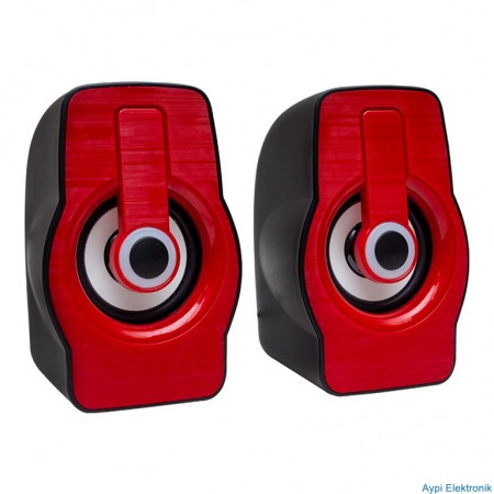 MAGICVOICE MV-4941 2.0 MULTIMEDIA RGB IŞIKLI 3 WATT * 2 USB HOPARLÖR SİYAH/MAVİ-SİYAH/KIRMIZI - 4941