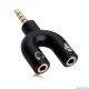 POWERMASTER PM-4318 3.5 MM STEREO ERKEK KULAKLIK + HOPARLÖR DİŞİ ÇOKLAYICI JACK - 4318