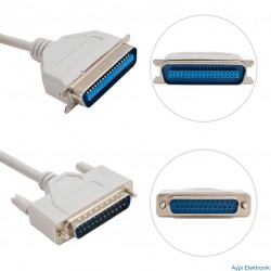 POWERMASTER PM-1044 PARALEL PRINTER LPT 1.8 MT YAZICI KABLOSU - 1044