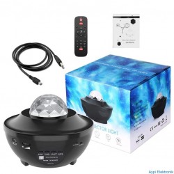 POWERMASTER PM-7388 BLUETOOTH DESTEKLİ ANİMASYONLU UFO TİP DİSKO TOPU M:7388