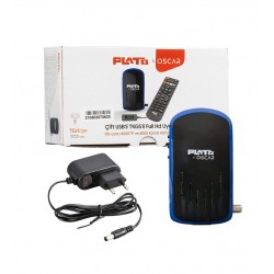 PLATO OSCAR ÇİFT USB'Lİ TKGS'Lİ DISPLAY GÖZLÜ+TUŞLU HD UYDU ALICISI