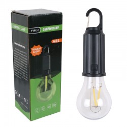 PM-26264 SOLAR LEDLİ 3 IŞIK MODLU AMBER RENK ŞARJLI ASMA KANCALI KAMP ÇADIR AMPULÜ M: