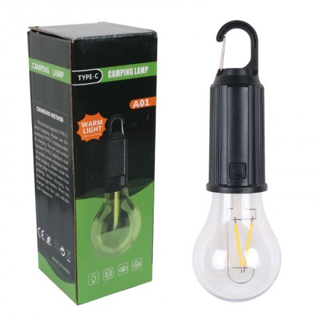PM-26264 SOLAR LEDLİ 3 IŞIK MODLU AMBER RENK ŞARJLI ASMA KANCALI KAMP ÇADIR AMPULÜ M:26264