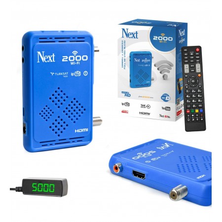 NEXT-2000 Wİ-Fİ S UYDU ALICI MİNİ FULL HD IPTV WIFI YOUTUBE KİLERCİ