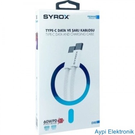 SYROX C146 TYPE-C TPYE-C PD 60W KABLO