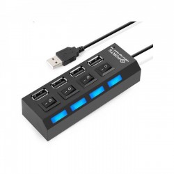 Usb Hub 4 Port Çoklayıcı Çoğaltıcı Işıklı