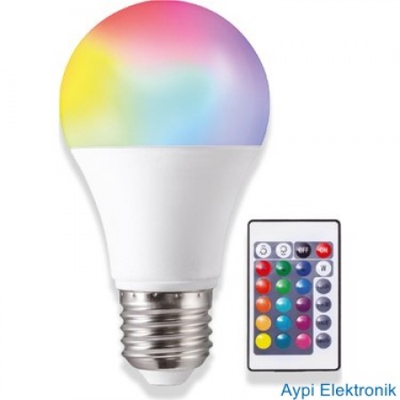 9W RGB AMPÜL KUMANDALI HAFIZALI NOAS