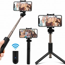 TORİMA K07 UZAKTAN KUMANDALI MİNİ KABLOSUZ TRIPOD SELFİ ÇUBUĞU 