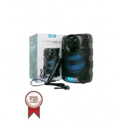 Torima GTS-1957 Taşınabilir Rgb Ledli Bluetooth Hoparlör Usb-Tf Siyah