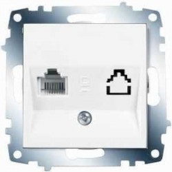 VİKO RJ11 TELEFON PRİZ  KARRE/MERİDİAN BEYAZ