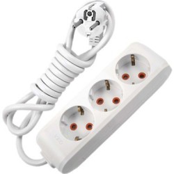 3'LÜ 1 M GRUP PRİZ VİKO BEYAZ