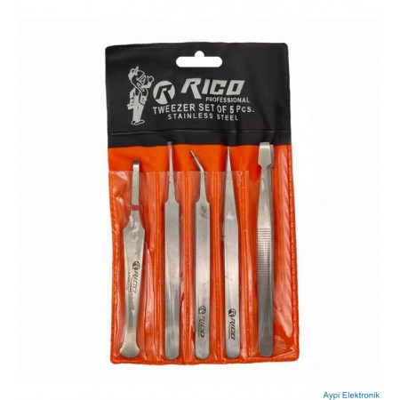 Rico Rc7782 Cımbız Seti 5 Parça Paslanmaz RC-7782