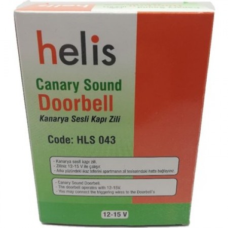 KAPI ZİLİ  KANARYA 12-15V HELİS