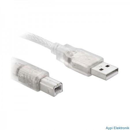 USB YAZICI KABLOSU ŞEFFAF 2.0V 3 METRE POWERMASTER (SL-U2003) - 3267