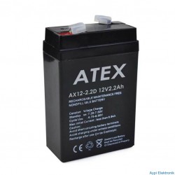 AKÜ 12 VOLT 2.2 AMPER DİK KARE ATEX - ORBUS ( 70 X 46 X 101 MM ) - 10811