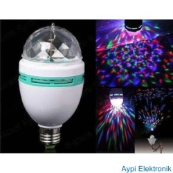 RENKLİ DÖNER LAMBA  3W   ELEKTROMARKETİM