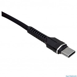 KABLO TYPE-C TO TYPE-C USB 3.0 ÖRGÜLÜ 1MT POWERWAY QC-49 M:21393